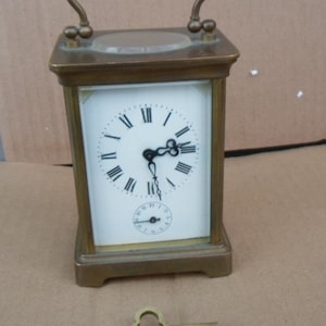 Antique 1900's French Carriage Alarm Clock - TO RESTORE