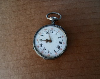 Antique French Pocket Watch Vintage Pocket Watch With - Etsy