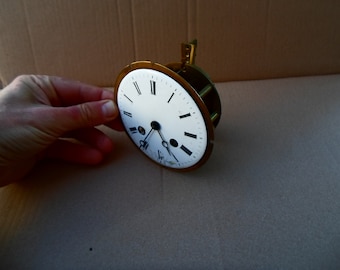 Antique Movement Japy Freres for French Napoleon 3 Portico Wooden Column Clock-Working