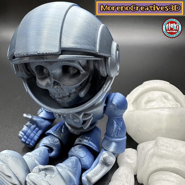 3D Printed Flexi Skeleton Astronaut
