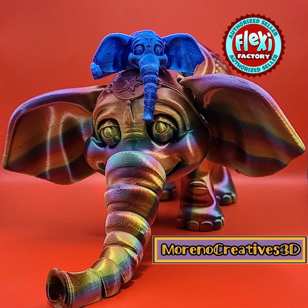 Flexi 3D Printed Balancing Elephant