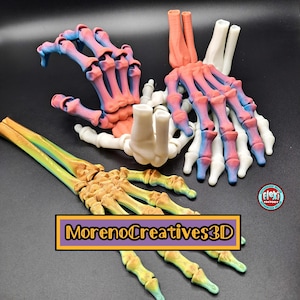 3D Printed Flexi Skeleton Hands
