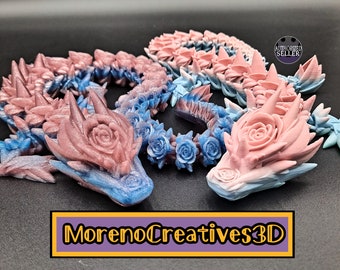 Flexi Rose Dragon 3D Print
