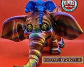 Flexi 3D Printed Balancing Elephant - Etsy