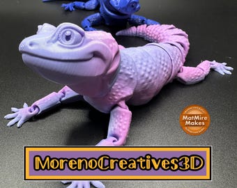 3D Printed Flexi Leopard Gecko Lizard