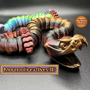 3D Printed Flexi Rattle Snake