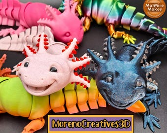 Flexi Axolotl 3D Print