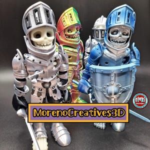 Flexi 3D Printed Skeleton Knight