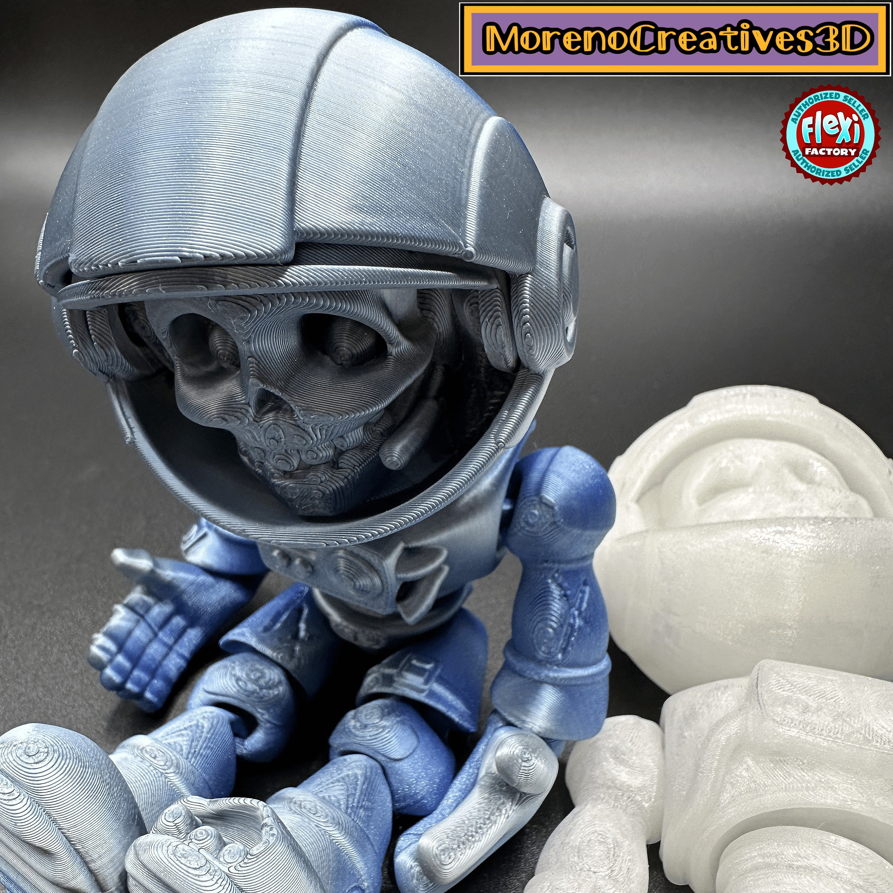3D Printed Flexi Skeleton Astronaut - Etsy Ireland