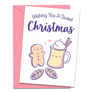 Afdrukbare kerstkaart, afdrukbare vakantiekaart, vrolijke christelijke kaart, kerstgroetkaart, kerstgroetkaart, schattige vakantiekaart