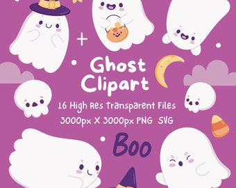 Ghosts SVG bundle, Halloween SVG, Halloween Clipart, Cute Ghost Bundle png, Halloween cut file, ghost clipart, Ghost PNG, Halloween clipart