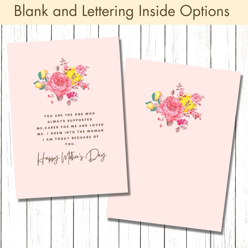Digital Mothers Day Card Printable, Happy Mother's Day Card, Printable ...