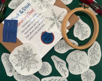 Winter Garden Stick and Stitch Embroidery Kit