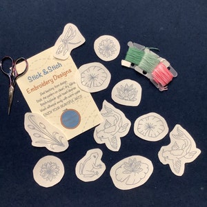 Water Garden Stick and Stitch Embroidery Designs