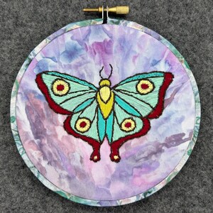 Luna Moth Embroidery