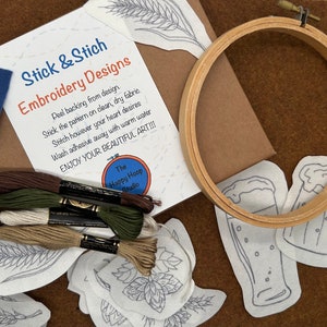 Beer Garden Stick and Stitch Embroidery Kit