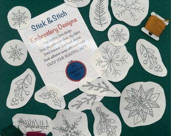 Winter Garden Stick and Stitch Embroidery Designs