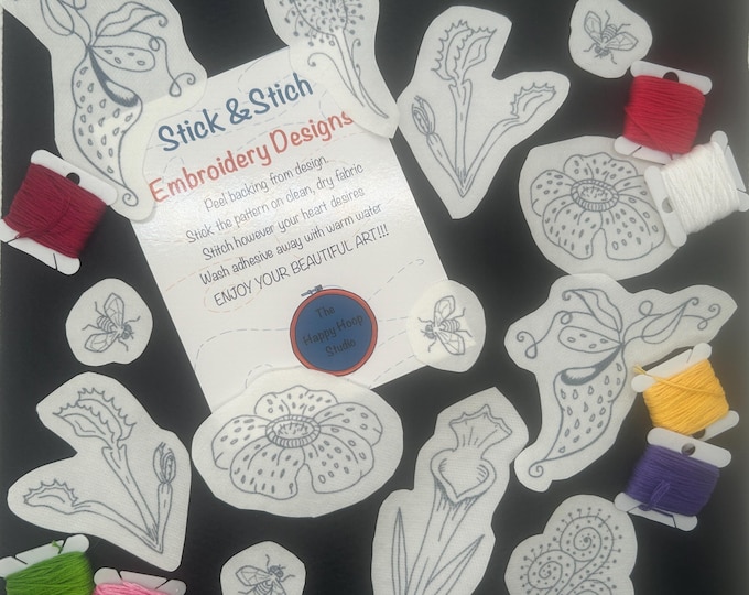 Featured listing image: Carnivorous Garden Stick and Stitch