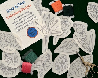 Tropical Garden Stick and Stitch