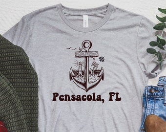 Pensacola Florida Shirt | Pensacola Airshow Shirt | Pensacola Shirt | Pensacola Beach Shirt | Blue Angels Shirt | Anchor Shirt