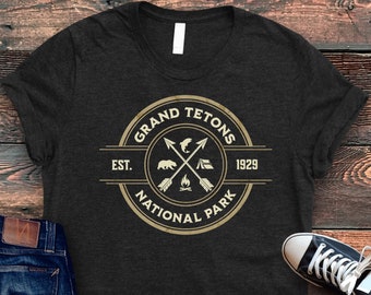 Grand Tetons National Park Shirt | Unisex Soft Cotton Tee
