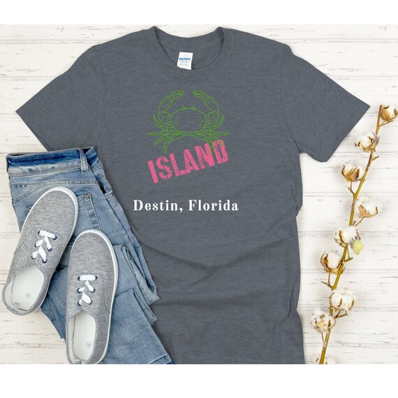 Crab Island Shirt | Destin Florida | Destin Shirt | Florida Shirt | Island  Shirt | Florida Beach Shirt - Etsy