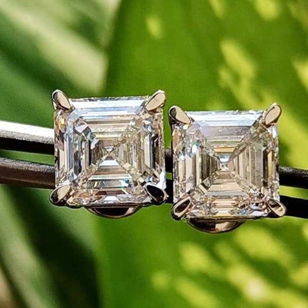 Lab Grown Diamond Earrings Etsy