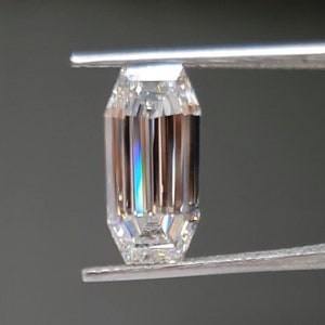 Elongated Octagonal Emerald Cut | Loose Lab Grown Diamond | Certified Antique Step Cut | Diamond for Engagement Ring, Pendant and Jewelry