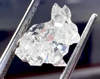 Diamante suelto cultivado en laboratorio con corte de conejo, de 0,50 ct a 4,50 ct CVD o HPHT
