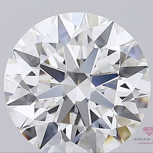 3.16 F VS1 Round Brilliant Cut-Certified Loose Lab Grown Diamond for Engagement Ring or Jewelry, Wedding, Custom Bespoke, Anniversary, Gift