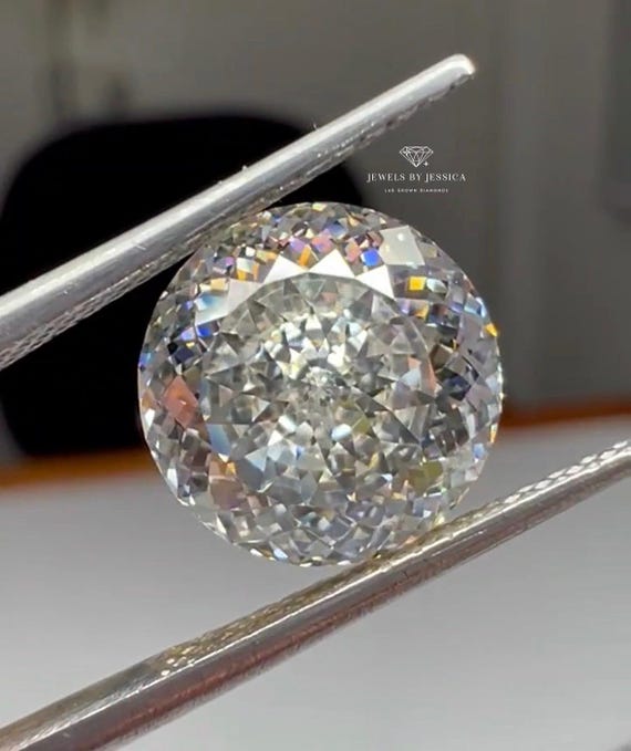 Portuguese Cut Lab Grown Diamond IGI Certified Loose Antique Style Stone