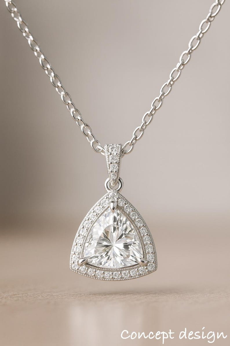 Diamante sciolto di taglio trilione, coltivato in laboratorio, da 0,50 ct a 4,50 ct, certificato IGI immagine 6