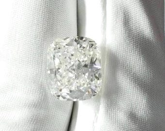 11,24 ct kuddslipad labbodlad diamant: H/VS1 IGI-certifierad lös sten
