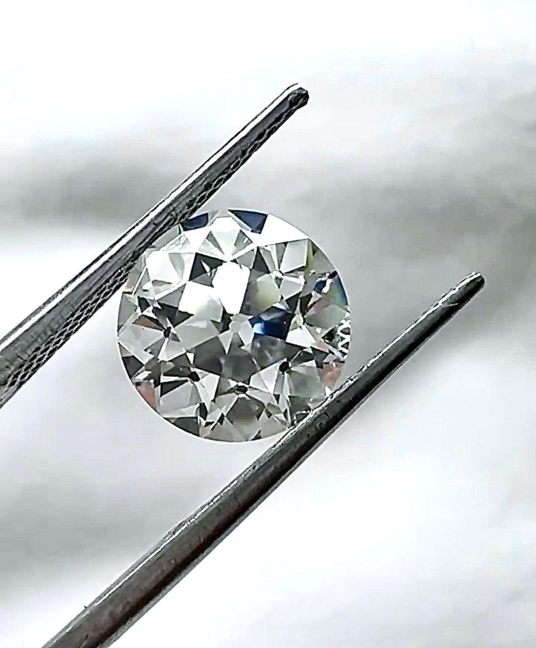 European Cut Lab Diamond Old European Cut Lab Grown Diamond, OEC Antique Loose Certified Diamond ...