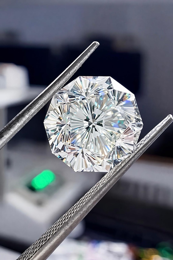 Sakura Cut Loose Lab Grown Diamond Decagon Cherry Blossom Diamond for Jewelry
