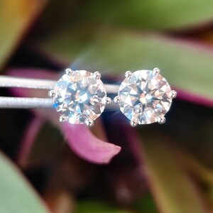 Round Lab Diamond Stud Earrings: 0.50–4.00ctw IGI Certified 6 Prong 14k Gold Setting image 10