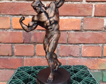 Arnold Schwarzenegger - Statue ,,Arnold Classic" avec support - Hauteur 20/37/55 cm - (Séance photo bronze)