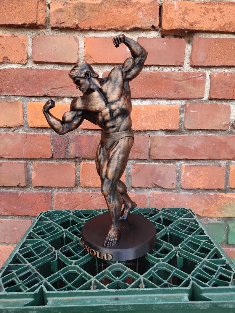 Arnold Schwarzenegger Statue ,,Arnold Classic avec support Hauteur 20/37/55 cm Séance photo bronze Bronze (painted)