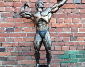 Arnold Schwarzenegger - ,,Classic pose&quot; statue with stand -  100cm height (Bronze photoshoot)