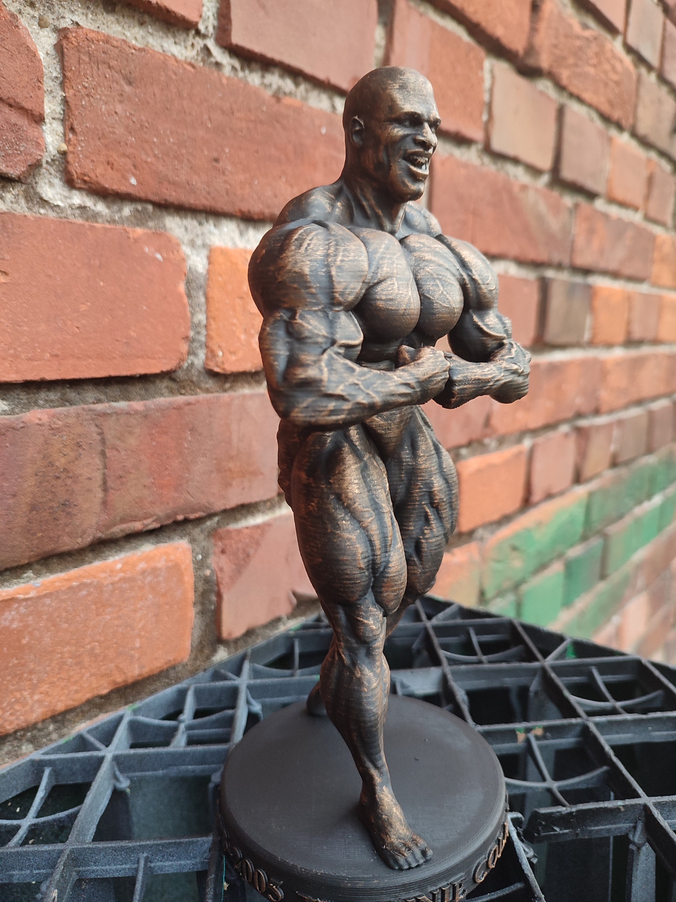 ボディビルダー像（ニールスアンデルセン社製）★難有り（首にひび割れ有り）特価 ボディビルダー像（ニールスアンデルセン社製）・マッスル・筋肉