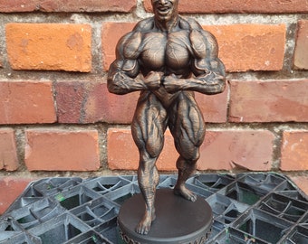 Ronnie Coleman - Most Muscular statue bodybuilder mr olympia gym figure (bronze photoshoot)