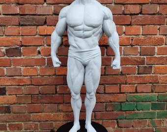 Arnold Schwarzenegger - ,,Ultimate" statue with stand -  100cm height (Grey primer photoshoot)