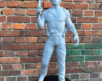 Cobra 1986 Movie Inspired Collectible Figurine - Sylvester Stallone Cobretti statue