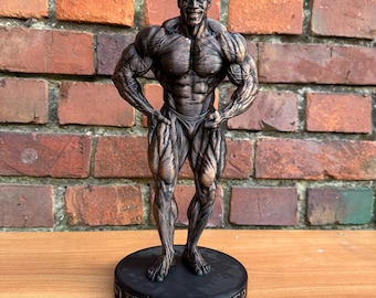 Estatua de Flex Wheeler, culturista – Pose más musculosa – Figura coleccionable – Decoración de gimnasio inspirada en Mr. Olympia