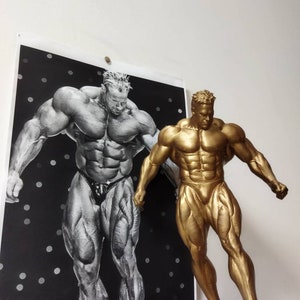 Jay Cutler - Mr Olympia figure with stand 20/25/34/55cm height - Dark Gold/Bronze