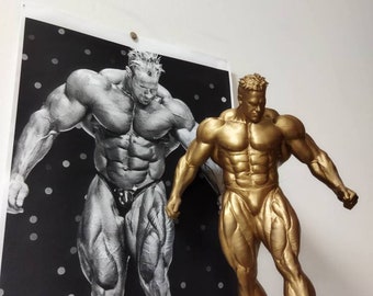 Jay Cutler - Mr Olympia figure with stand 20/25/34/55cm height - Dark Gold/Bronze
