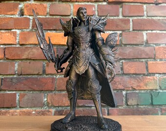 Metin2 Sura Figurine, RPG Character Statue, Fantasy Warrior Figure, 3D Printed Collectible, Gamer Gift, MMORPG Decor