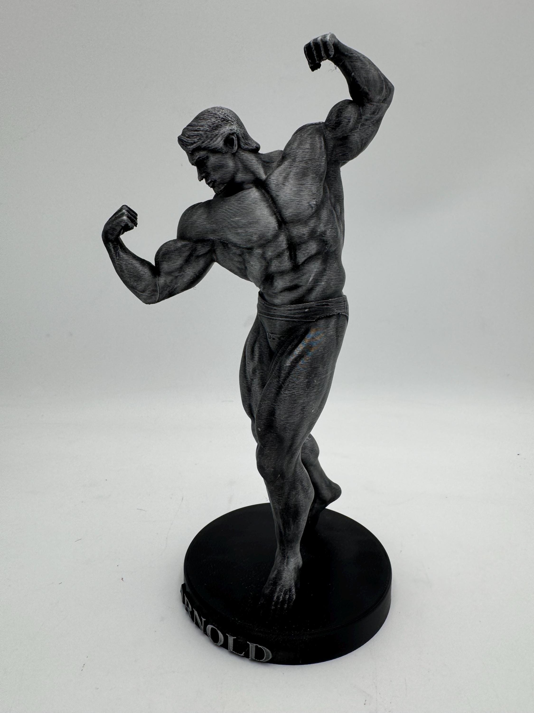 アーノルド・シュワルツェネッガー像 – クラシックポーズ、ブロンズ