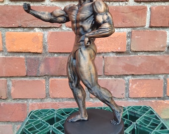 Arnold Schwarzenegger - Statuetka „Classic pose v.2” z podstawą - 20/25/37/55/75/100 cm wysokości - (Sesja zdjęciowa z brązu)