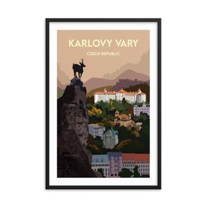 My Karlovy Vary Czech Republic Travel Poster, Karlovy Vary Print, Karlovy Vary Wall Art, Karlovy Vary Travel Souvenir, Carlsbad Czechia
